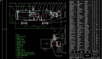 全自動環保水處理設備CAD圖紙全集 過濾器型號詳解